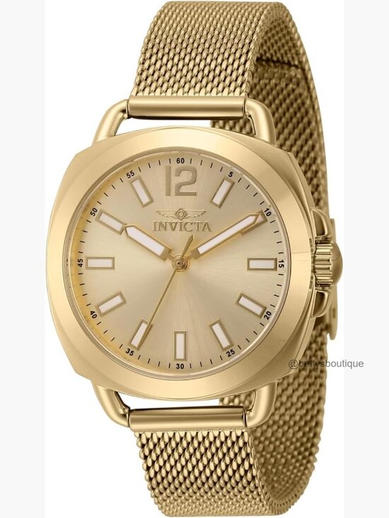 32mm Stainless Steel Quartz Wrist Watch with Crystal Accents main image 6